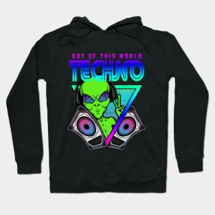 Techno Out Of This World Alien Music Hoodie